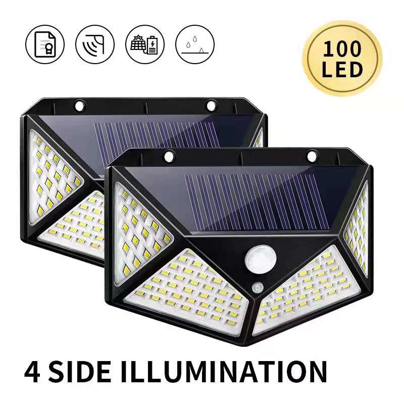 Led solar wall lamp 100leds